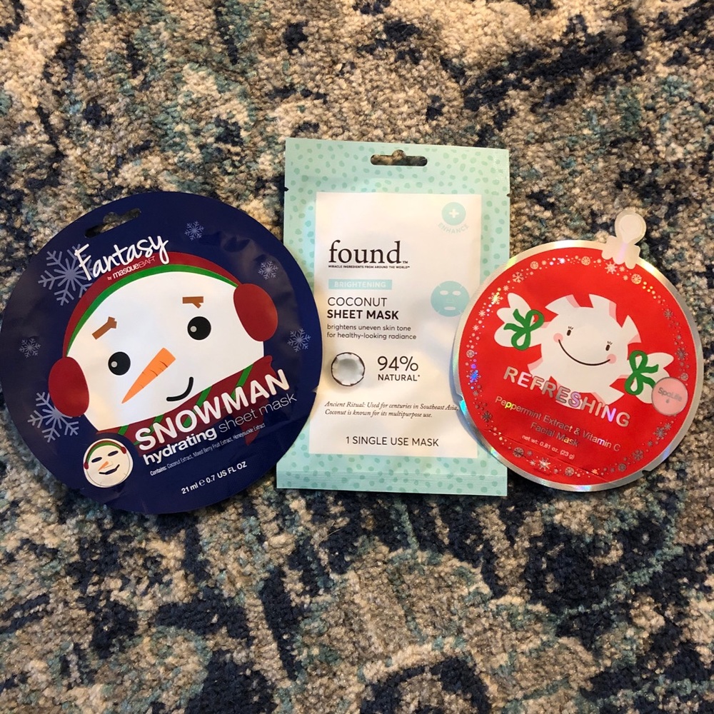 Holiday sheet mask bundle